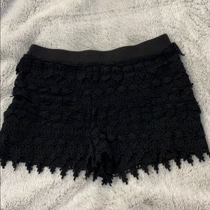 Express lace shorts